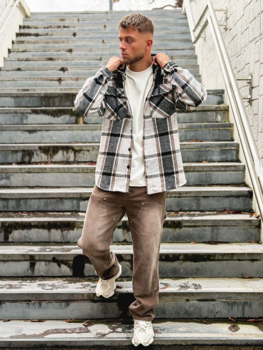 Surchemise à carreaux Gunther - Noir/Blanc