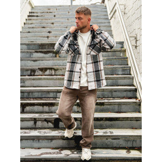 Surchemise à carreaux Gunther - Noir/Blanc