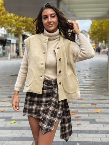 Gilet sans manches Runa - Sable Gilet sans manches Runa - Sable