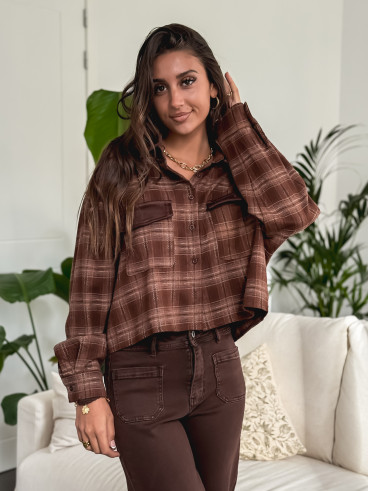 Chemise à carreaux Biarritz - Chocolat Chemise à carreaux Biarritz - Chocolat
