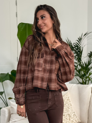 Chemise à carreaux Biarritz - Chocolat Chemise à carreaux Biarritz - Chocolat