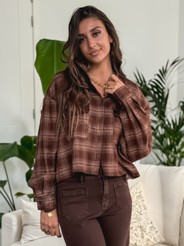 Chemise à carreaux Biarritz - Chocolat Chemise à carreaux Biarritz - Chocolat