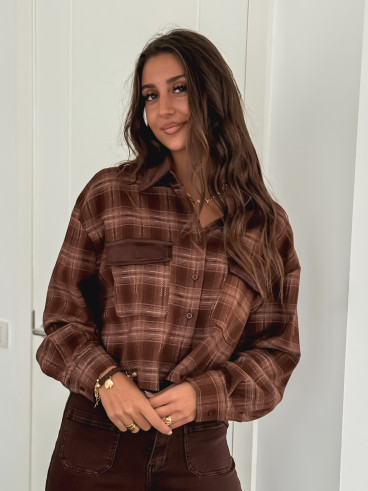 Chemise à carreaux Biarritz - Chocolat Chemise à carreaux Biarritz - Chocolat