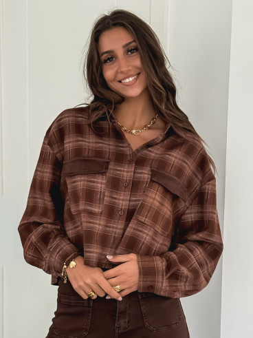 Chemise à carreaux Biarritz - Chocolat Chemise à carreaux Biarritz - Chocolat