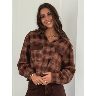 Chemise à carreaux Biarritz - Chocolat