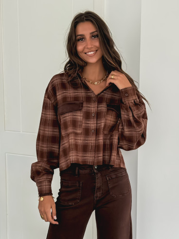 Chemise à carreaux Biarritz - Chocolat Chemise à carreaux Biarritz - Chocolat