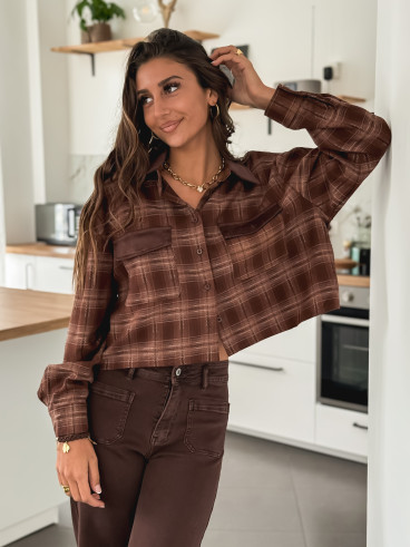 Chemise à carreaux Biarritz - Chocolat Chemise à carreaux Biarritz - Chocolat
