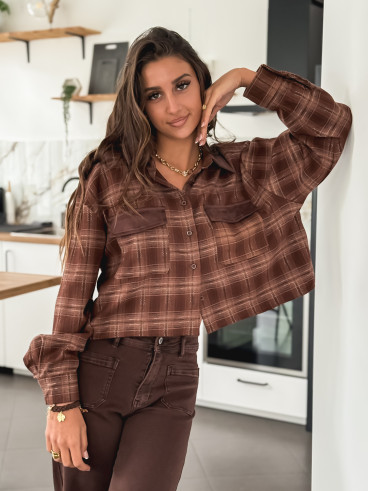 Chemise à carreaux Biarritz - Chocolat Chemise à carreaux Biarritz - Chocolat