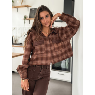 Chemise à carreaux Biarritz - Chocolat