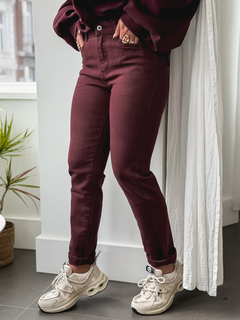 Jeans Siloé - Bordeaux Jeans Siloé - Bordeaux
