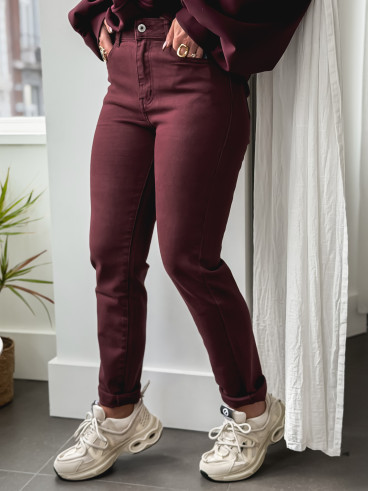 Jeans Siloé - Bordeaux Jeans Siloé - Bordeaux