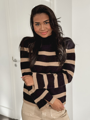 Pull ligné Altéa - Noir Pull ligné Altéa - Noir