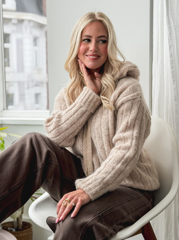 Pull Mathéa - Taupe Pull Mathéa - Taupe