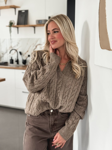 Pull Alyana - Taupe Pull Alyana - Taupe