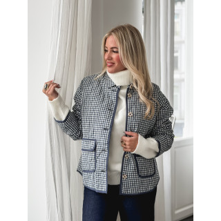 Veste à carreaux Zyliah - Bleu