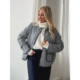 Veste à carreaux Zyliah - Bleu