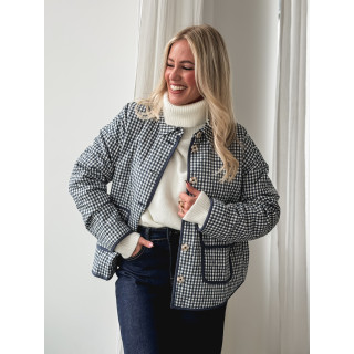 Veste à carreaux Zyliah - Bleu