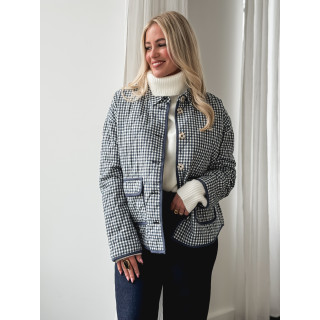 Veste à carreaux Zyliah - Bleu
