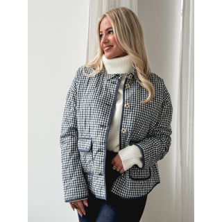 Veste à carreaux Zyliah - Bleu