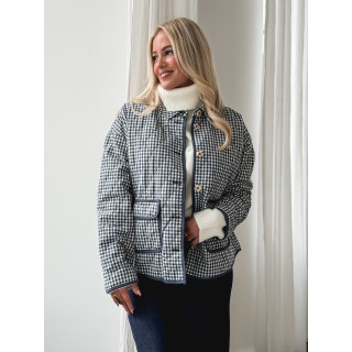 Veste à carreaux Zyliah - Bleu