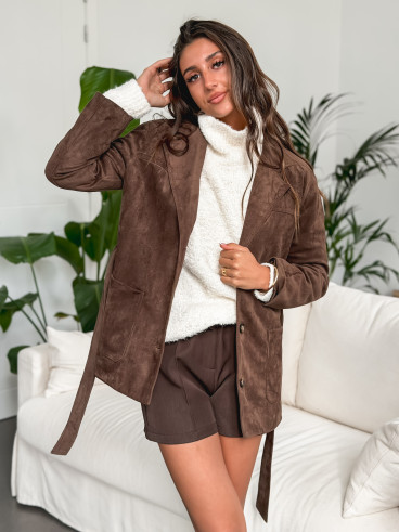 Pull col roulé Névia - Ecru