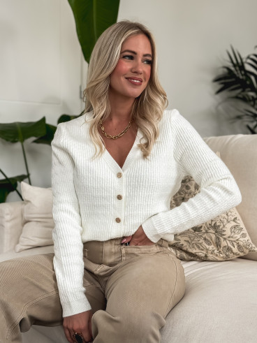 Gilet Mélusinde - Blanc Gilet Mélusinde - Blanc