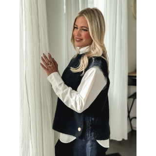 Pull sans manches Amalya - Bleu marine