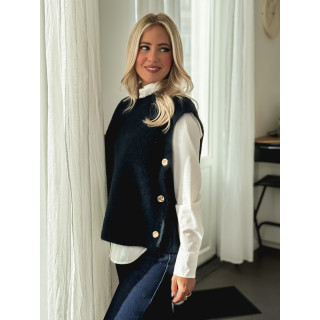 Pull sans manches Amalya - Bleu marine