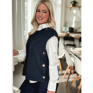 Pull sans manches Amalya - Bleu marine