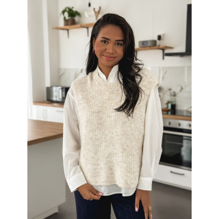Pull sans manches Amalya - Beige