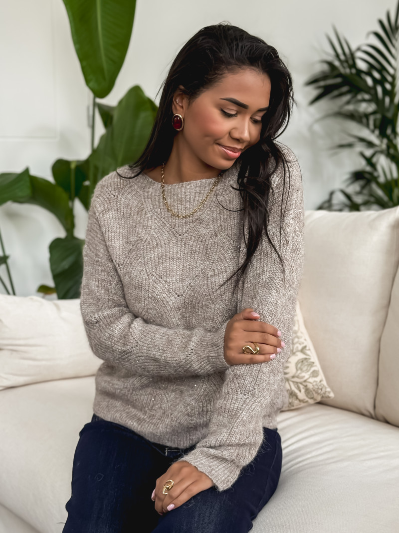 Pull Lonella - Taupe Pull Lonella - Taupe