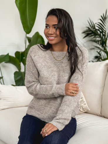 Pull Lonella - Taupe Pull Lonella - Taupe