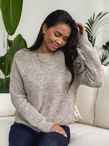 Pull Lonella - Taupe Pull Lonella - Taupe