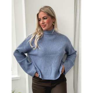 Pull côtelé Orio - Bleu