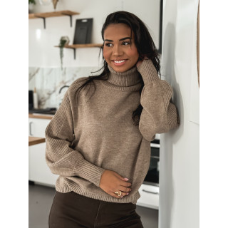 Pull col roulé Misha - Taupe