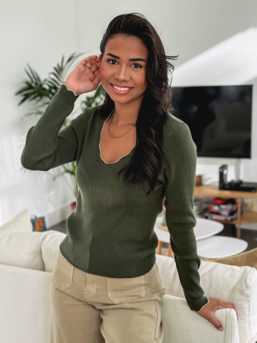 Pull Naëllie - Kaki