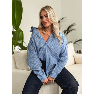 Chemise lignée Marzya - Bleu