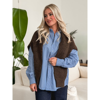 Chemise lignée Marzya - Bleu