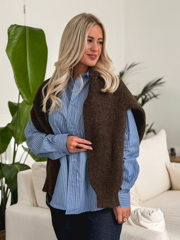 Chemise lignée Marzya - Bleu Chemise lignée Marzya - Bleu