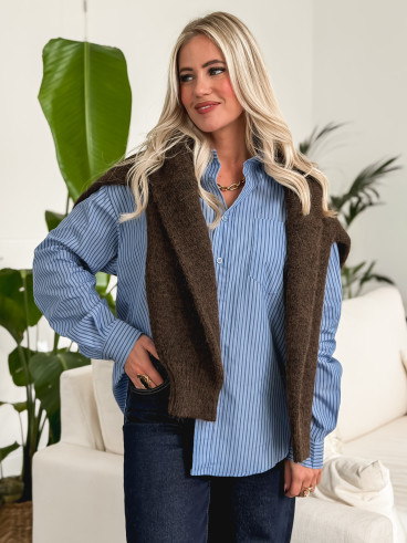 Chemise lignée Marzya - Bleu Chemise lignée Marzya - Bleu