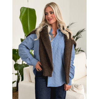 Chemise lignée Marzya - Bleu