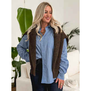 Chemise lignée Marzya - Bleu