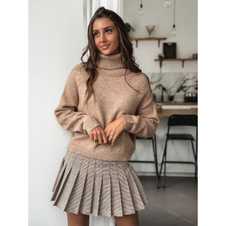Pull col roulé Karu - Beige