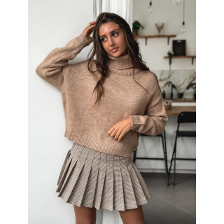 Pull col roulé Karu - Beige