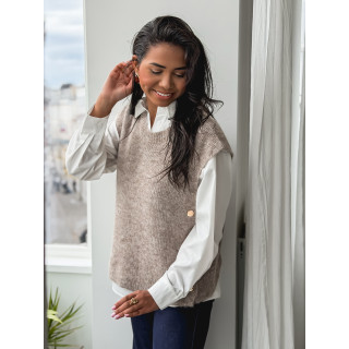 Pull sans manches Amalya - Taupe