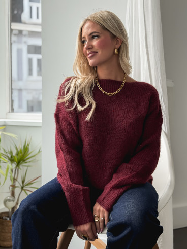 Pull Lonella - Bordeaux