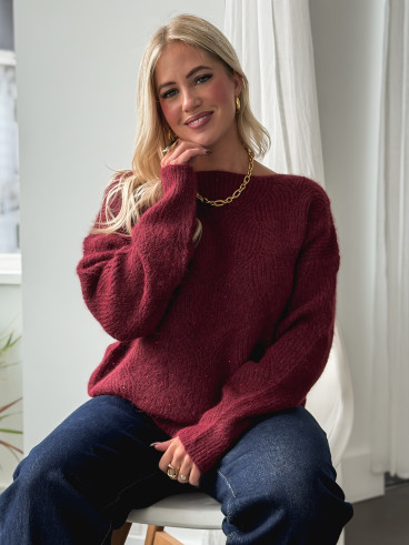 Pull Lonella - Bordeaux Pull Lonella - Bordeaux