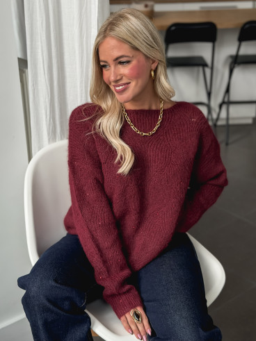 Pull Lonella - Bordeaux Pull Lonella - Bordeaux