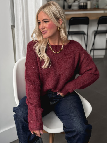 Pull Lonella - Bordeaux Pull Lonella - Bordeaux