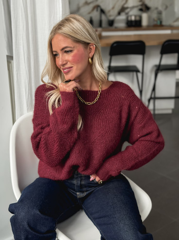Pull Lonella - Bordeaux Pull Lonella - Bordeaux
